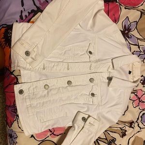American Eagle white jean jacket
